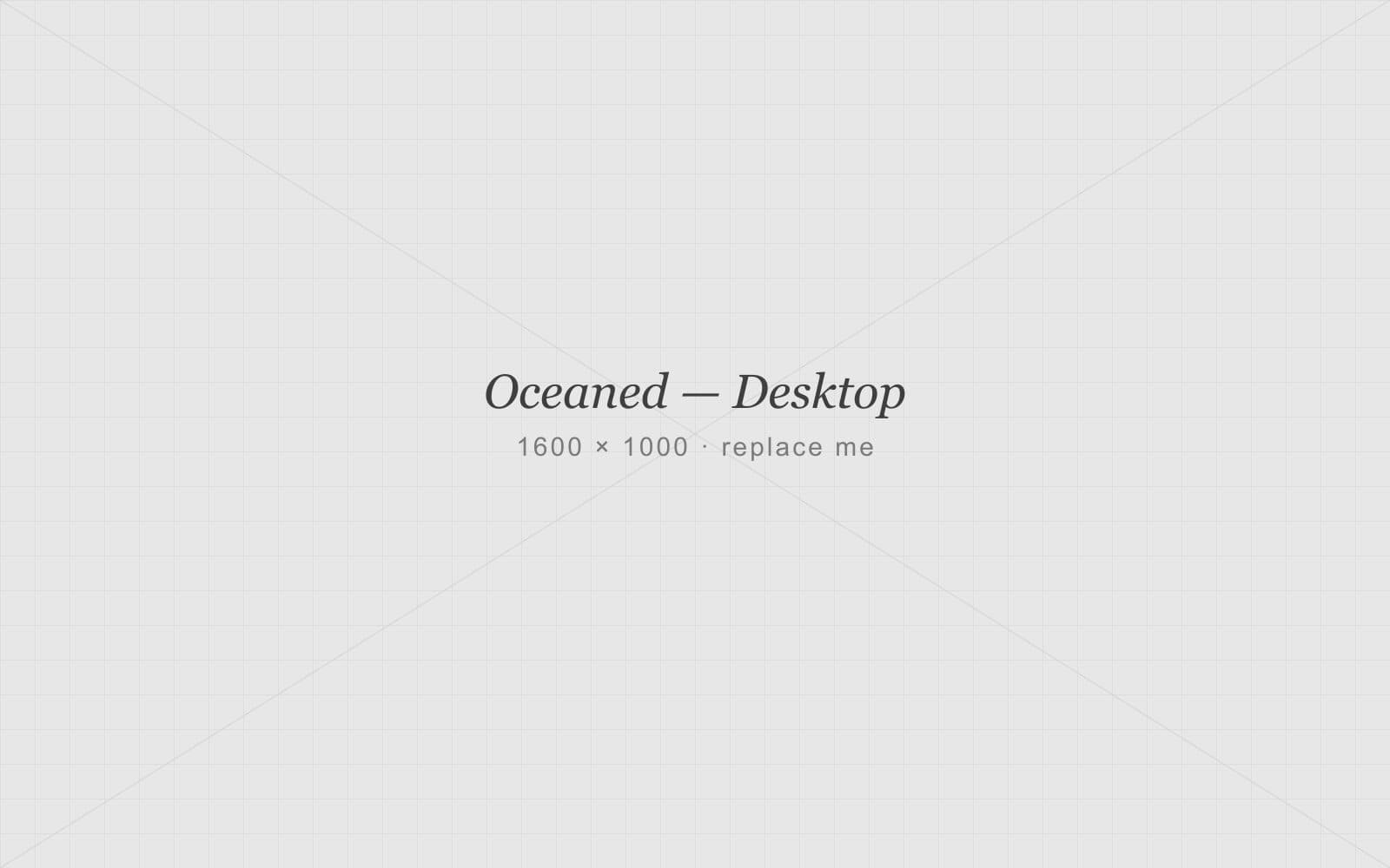 Oceaned Study Abroad homepage shown on a laptop screen.